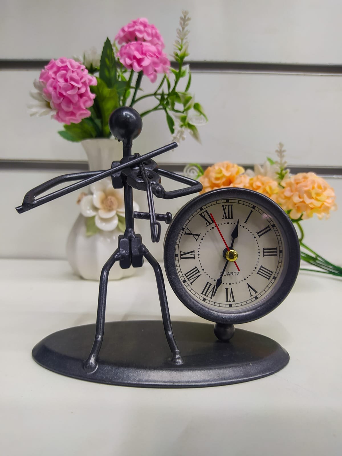 Relógio C63 Small Iron Desk Relógio Vintage - Imagem 3